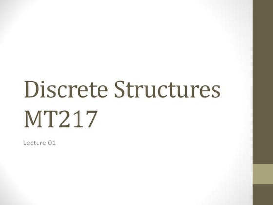 Intro to Discrete Mathematics