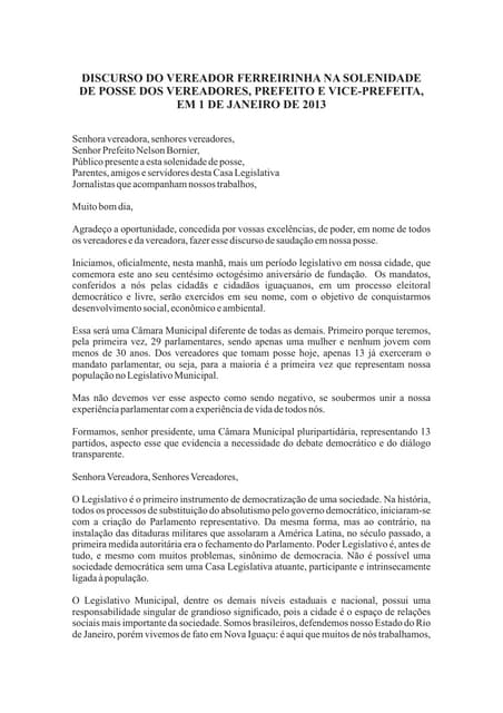 Discurso ferreirinha 1jan2013