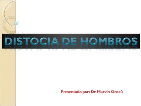 Distocia De Hombros