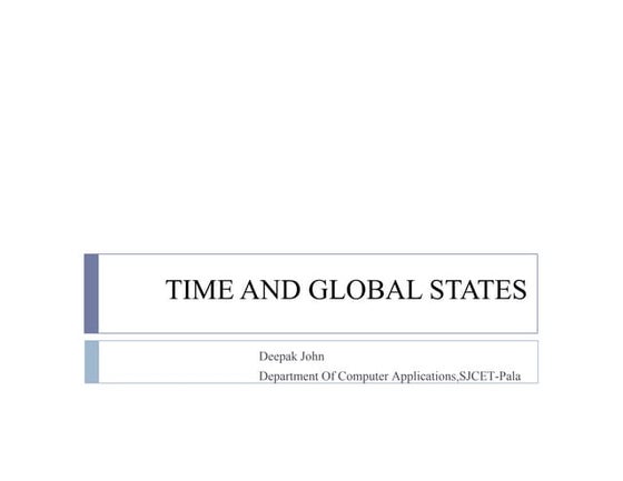 Distributed computing time