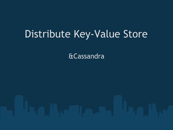 Distribute key value_store