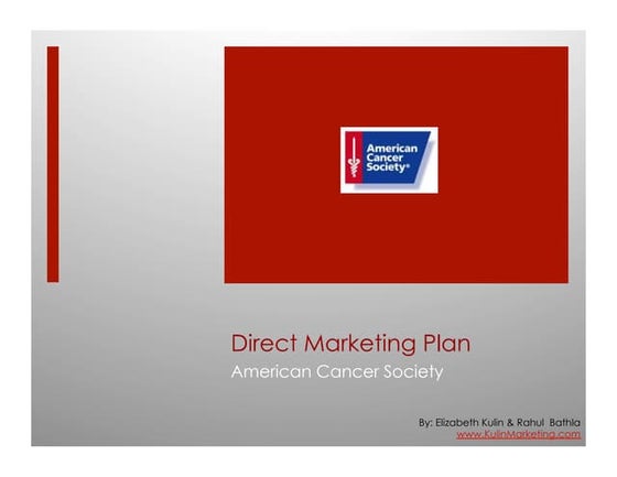 Direct Marketing Plan