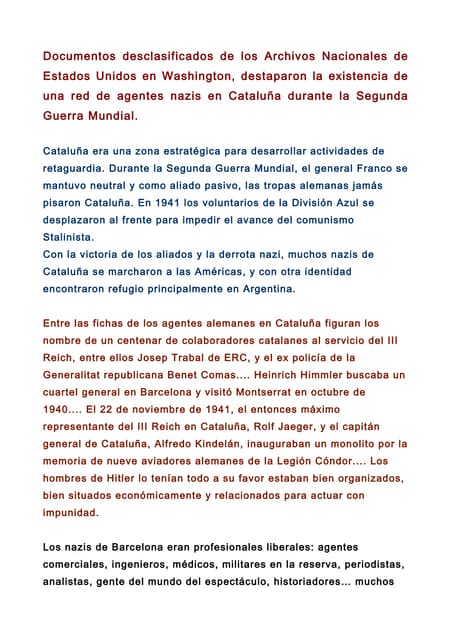 Documentos de la Segunda Guerra Mundial