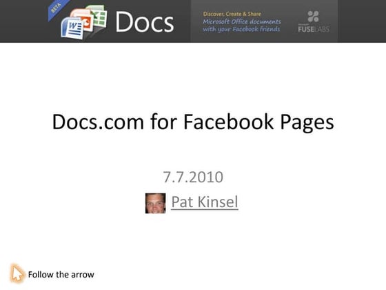 Docs for facebook pages