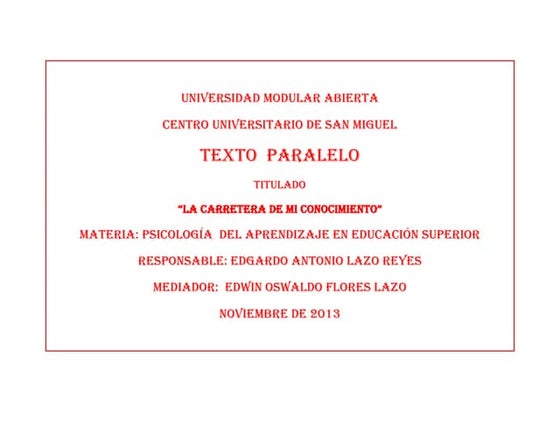 Experienciapersonaldeaprendizaje