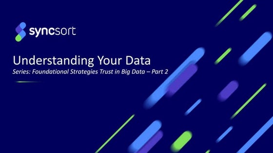 Foundational Strategies for Trust in Big Data Part 2: Understanding Your Data