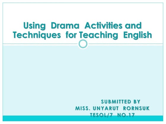 Drama activities
