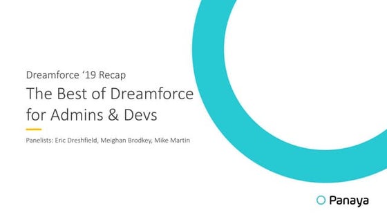 Dreamforce panel slide