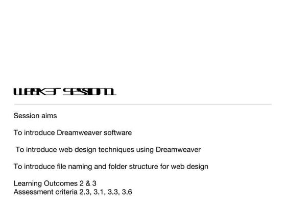 Dreamweaver