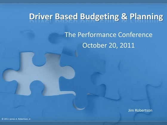 Driver based planning