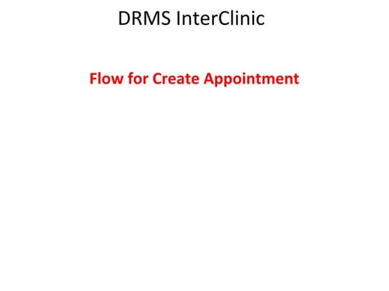 Drms Inter Clinic Appointment