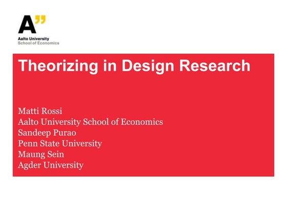 Design theorizing ecis practise workshop 09062012