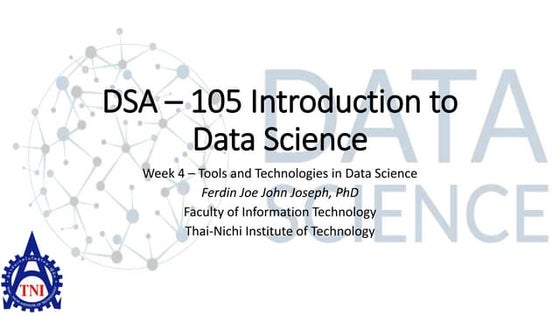 2019 DSA 105 Introduction to Data Science Week 4