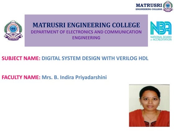Digital System Design-Gatelevel and Dataflow Modeling