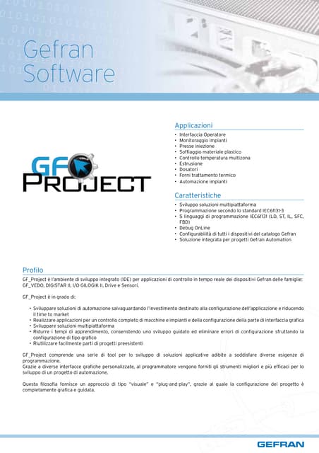 Gefran Gf Project Brochure