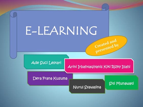 E learning concept