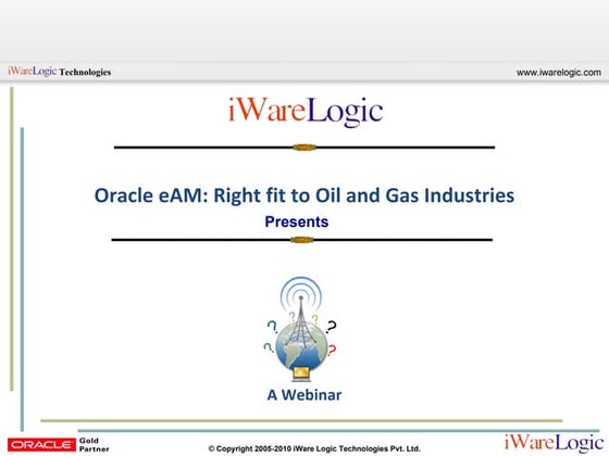Oracle eAM - Right Fit To Oil & Gas Industries