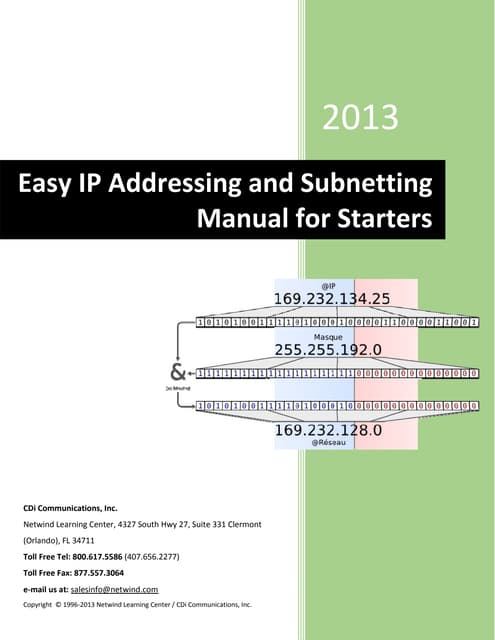 Easy IP Addressing and Subnetting Manual for Starters