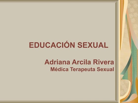 Educación sexual 