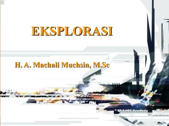 Eksplorasi sumber daya bahan galian