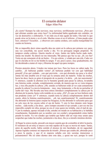 El corazón delator