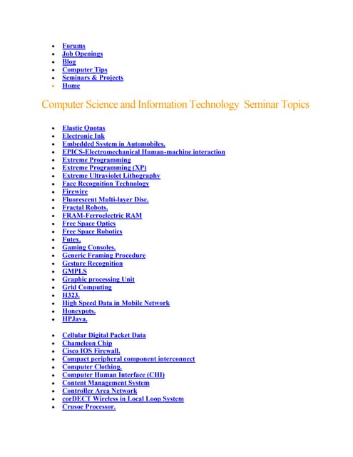 Electronics seminar topics