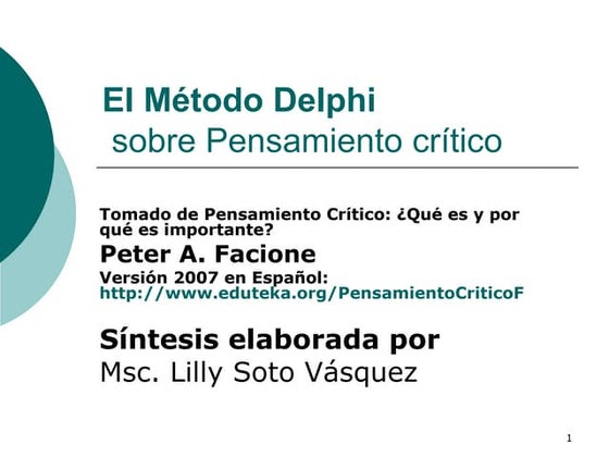 El método delphi