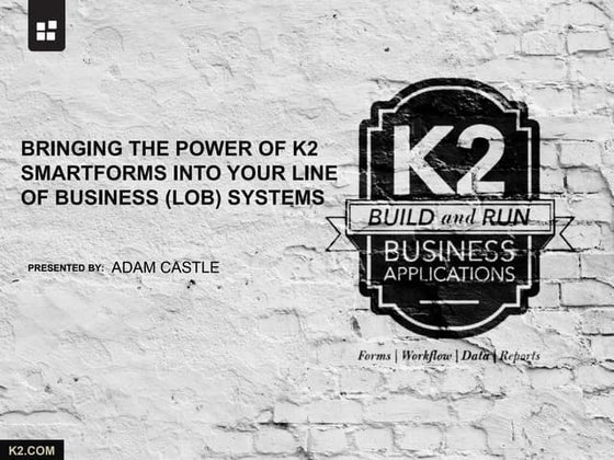 Embedding K2 smartforms