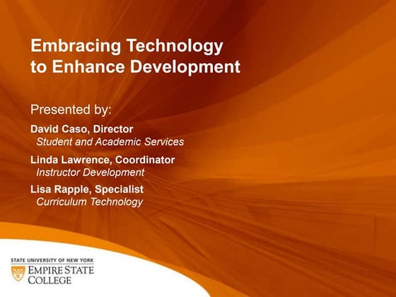 Embracing technology to enhance development 9 23-11