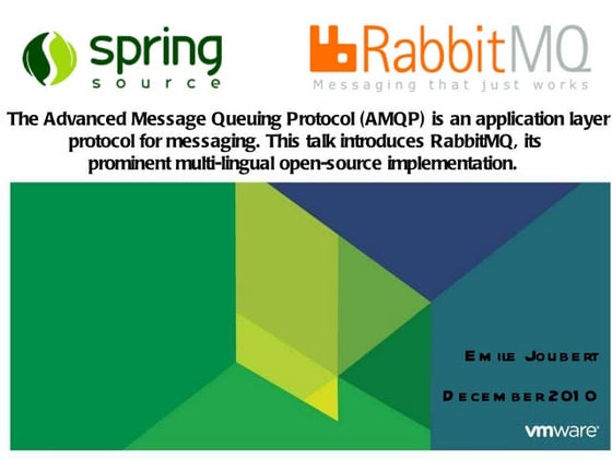 Easy enterprise application integration with RabbitMQ and AMQP