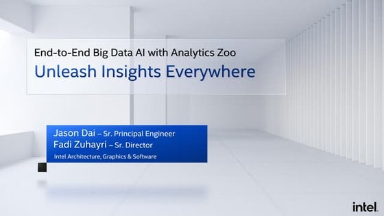 End-to-End Big Data AI with Analytics Zoo
