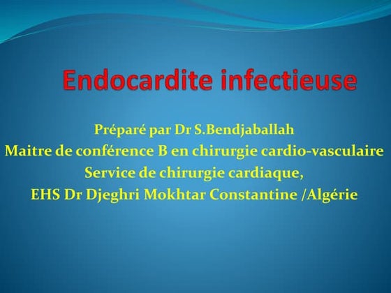 Endocardite infectieuse