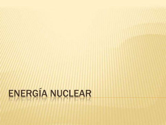 Energía nuclear