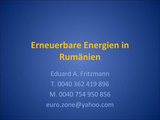 EE in Rumaenien