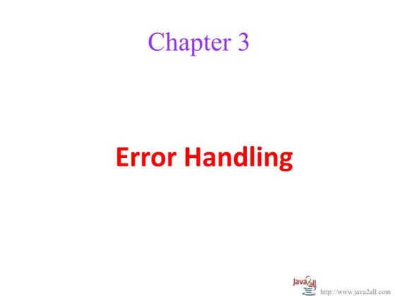 JSP Error handling