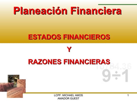 PLANEACION FINANCIERA (ANALISIS FINANCIERO)