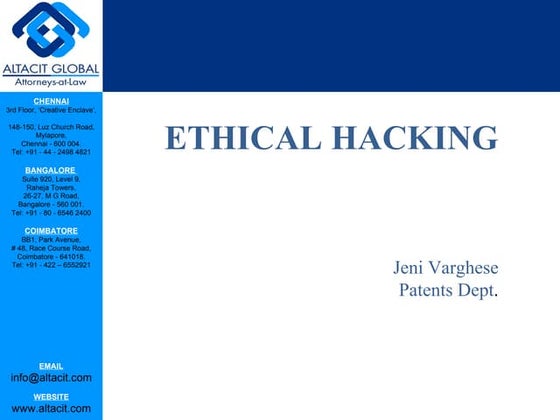 Ethical hacking