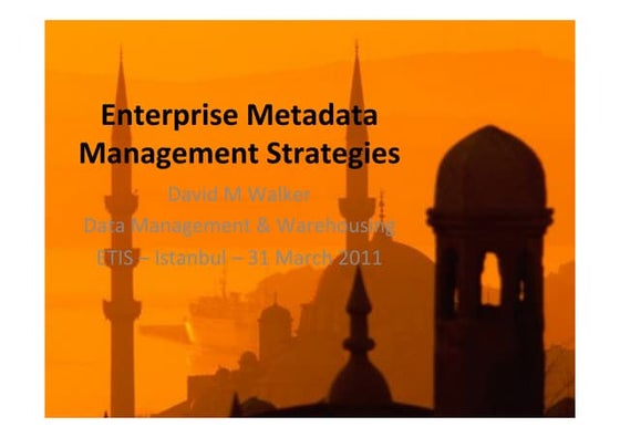 ETIS11 -  Enterprise Metadata Management