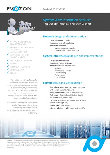 Evozon Systems Administration Services