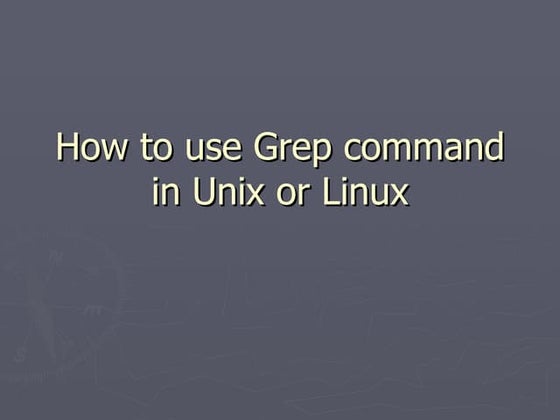 Practical Example of grep command in unix