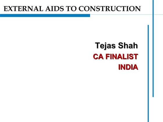 Extenal aids to construction of Law