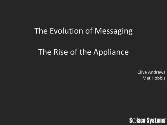 Extent 2013 Obninsk High Performance Messaging