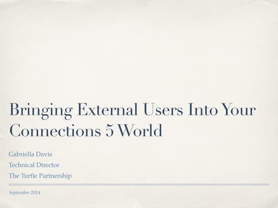 External users
