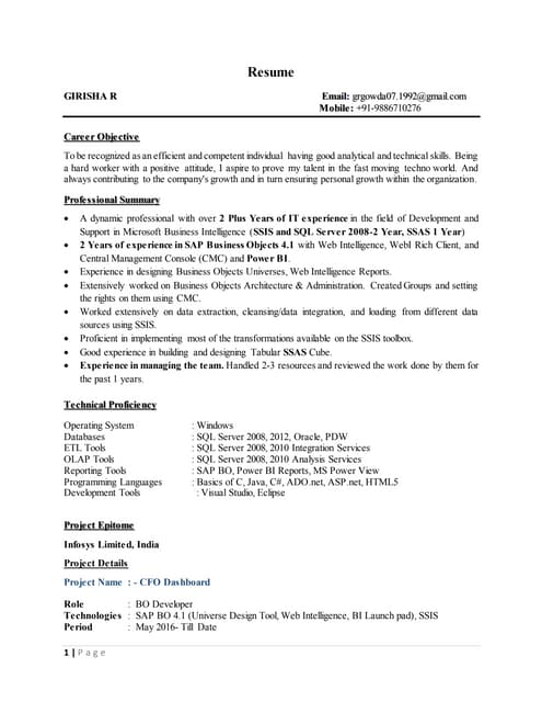 Updated Resume