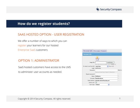 FAQ - How do students register to LMS