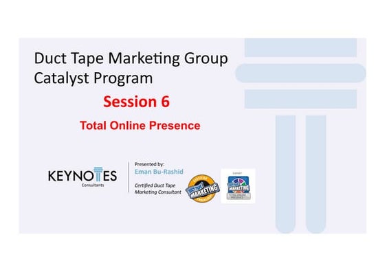 Faten presentation- Duct Tape Marketing Session 6