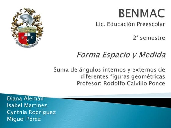 Suma de ángulos internos y externos