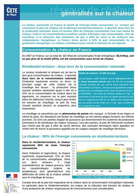 Généralités sur la chaleur