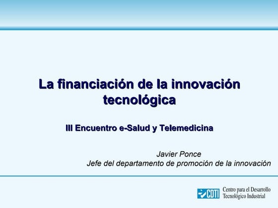 FinanciacióN De La InnovacióN