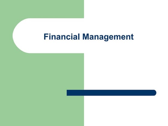 Financial management